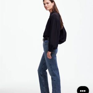 Madewell Women's Straight Leg Blue Jeans